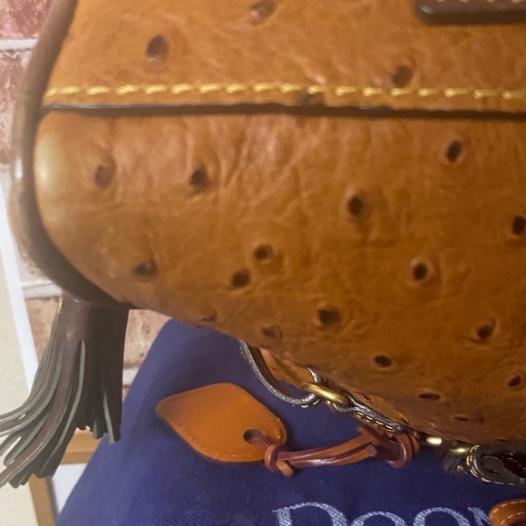 Dooney & Bourke Ostrich Bristol Florentine Leather  with Dooney Charms - Picture 13 of 16